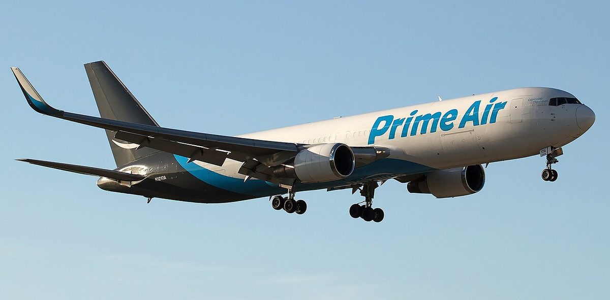The Boeing 767 freighter N1217A.