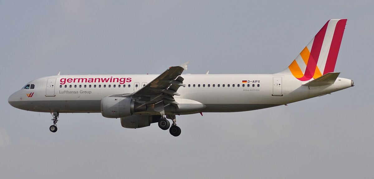 A Germanwings Airbus A320 registered D-AIPX photographed at Barcelona airport.