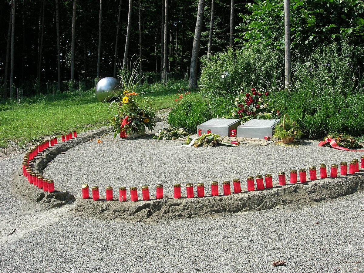 The memorial near Überlingen to the victims of the 2002 collision.