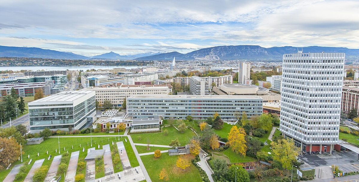 The headquarters building of the International Telecommunication Union.