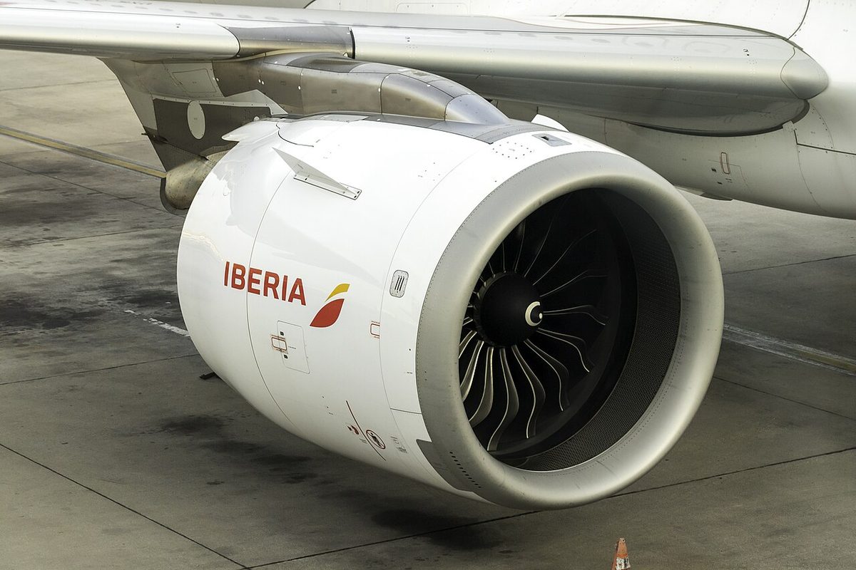 A CFM LEAP-1A engine on an Airbus A320neo.
