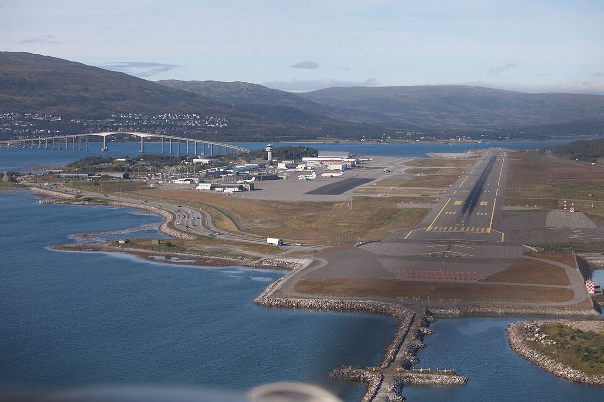 Tromsø Airport in northern Norway.
