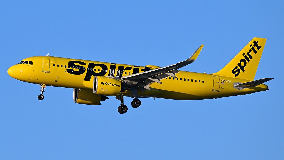 An Airbus A320neo on final approach to Boston Logan International Airport.